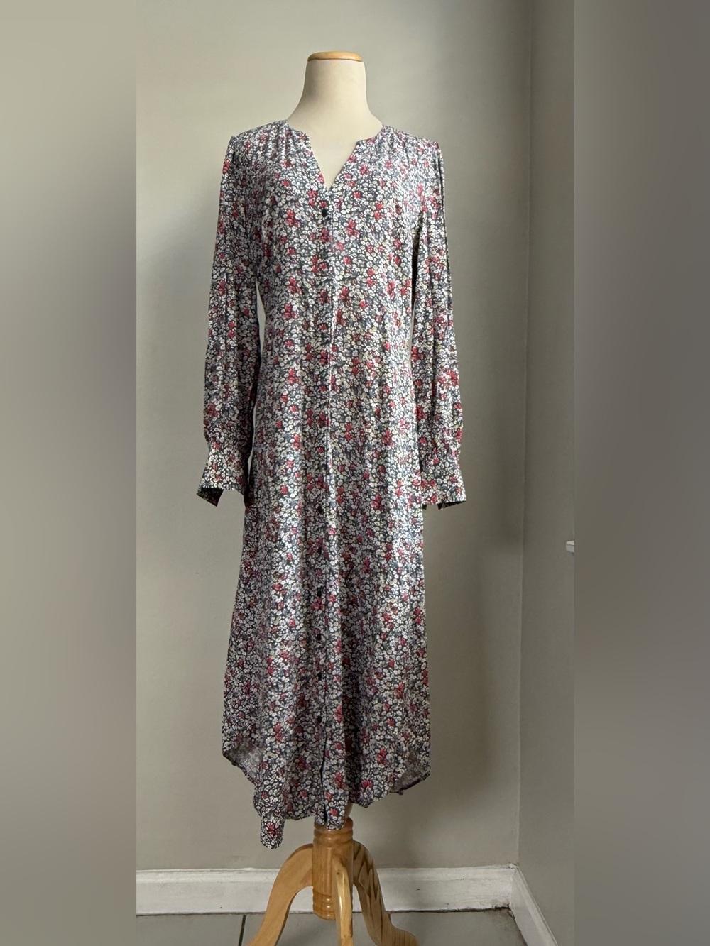 OFT Ditsy Floral Button Maxi Dress - Size 4